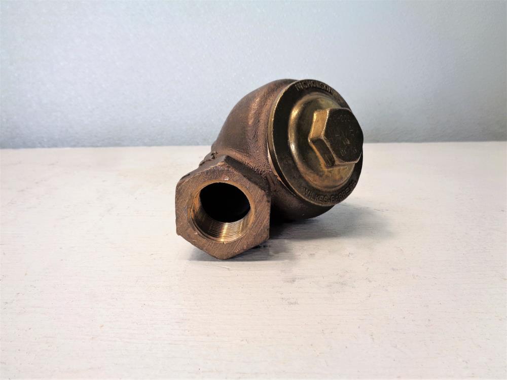 Nicholson 1" NPT Y-Pattern Piston Check Valve, Bronze, AHV51